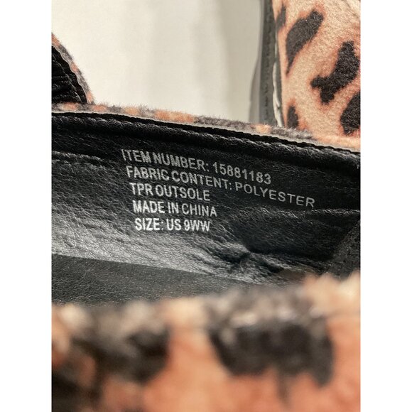 Torrid Mary Jane Velour Leopard Print Chunky Heel Size 9 Wide Grunge Punk 90s - Picture 7 of 7